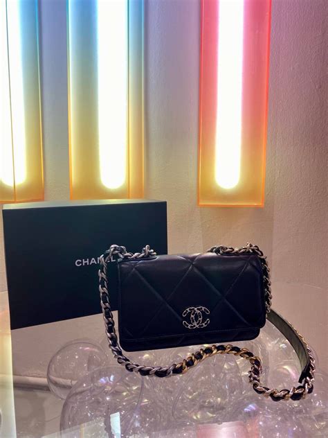 red chanel bag with silver chain|Chanel 19 clutch with chain.